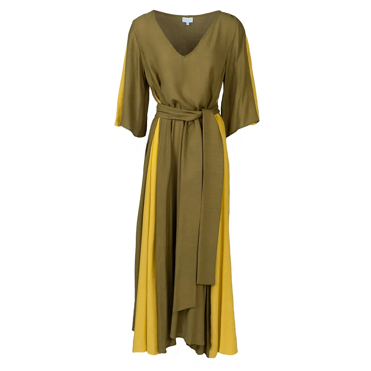 ALLAMANDA DRESS GREEN COMBO