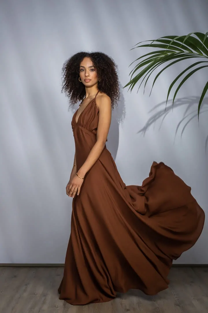 CACTUS DRESS 1 (NUT BROWN)