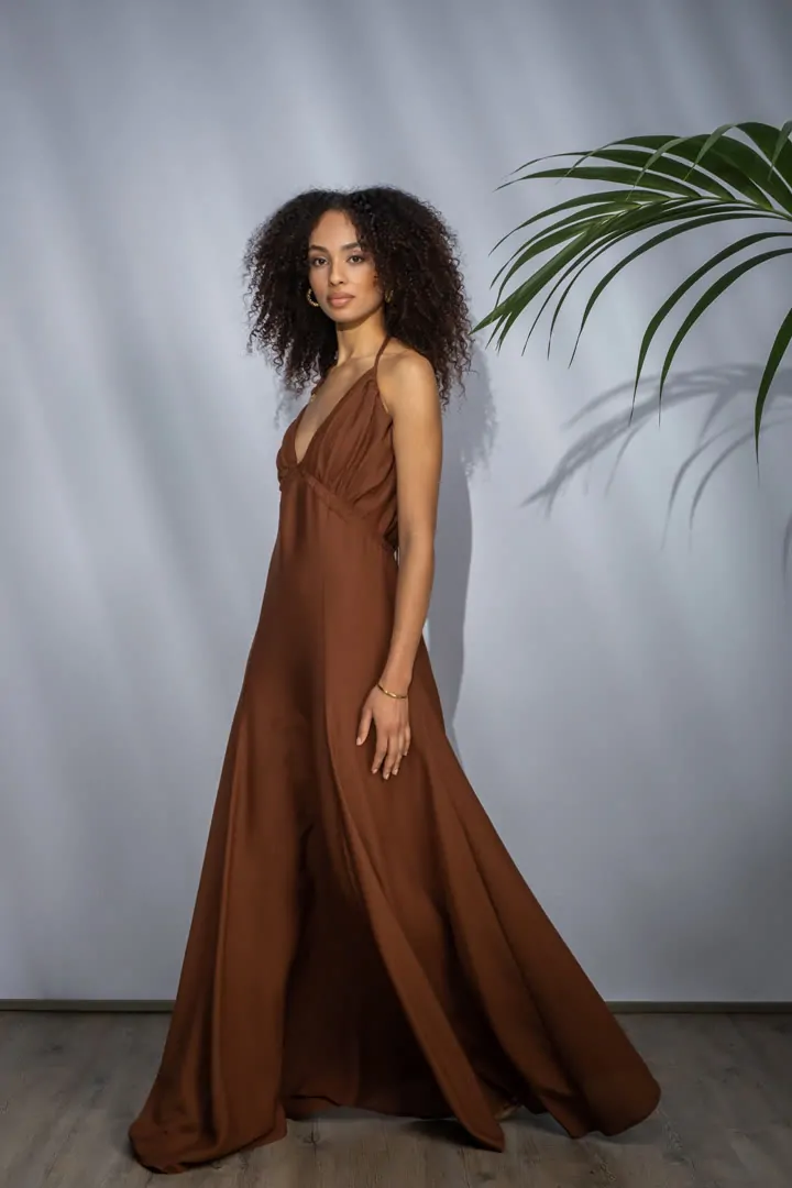 CACTUS DRESS 3 (NUT BROWN)