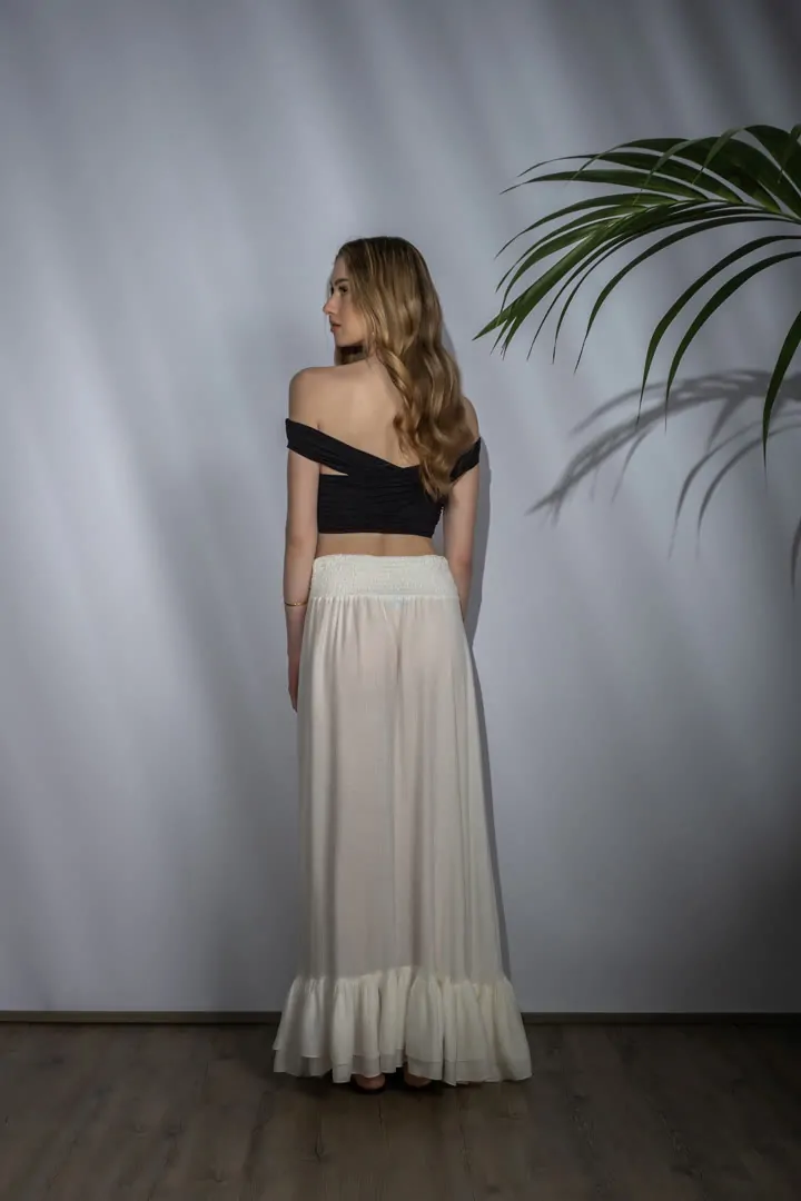 CALOCASIA SKIRT 3 (SALTY WHITE)