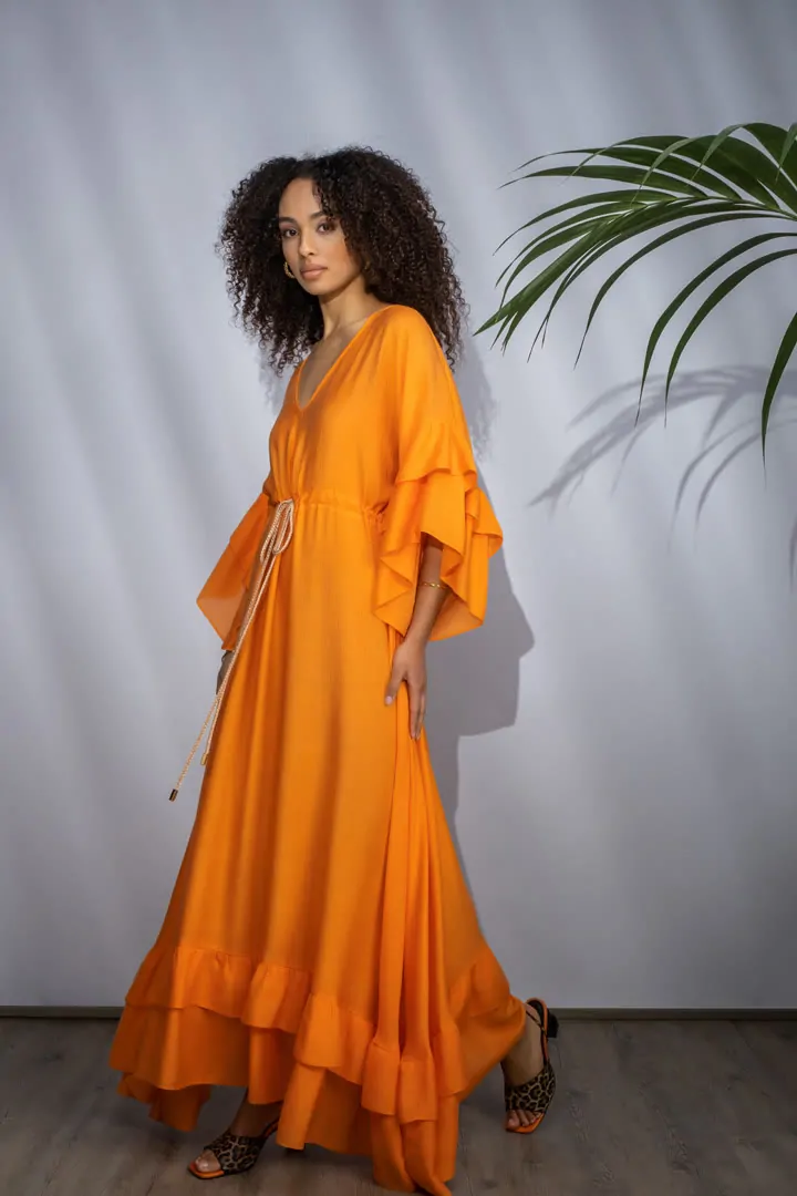 EUPHORBIA DRESS 2 (PEACHY ORANGE)