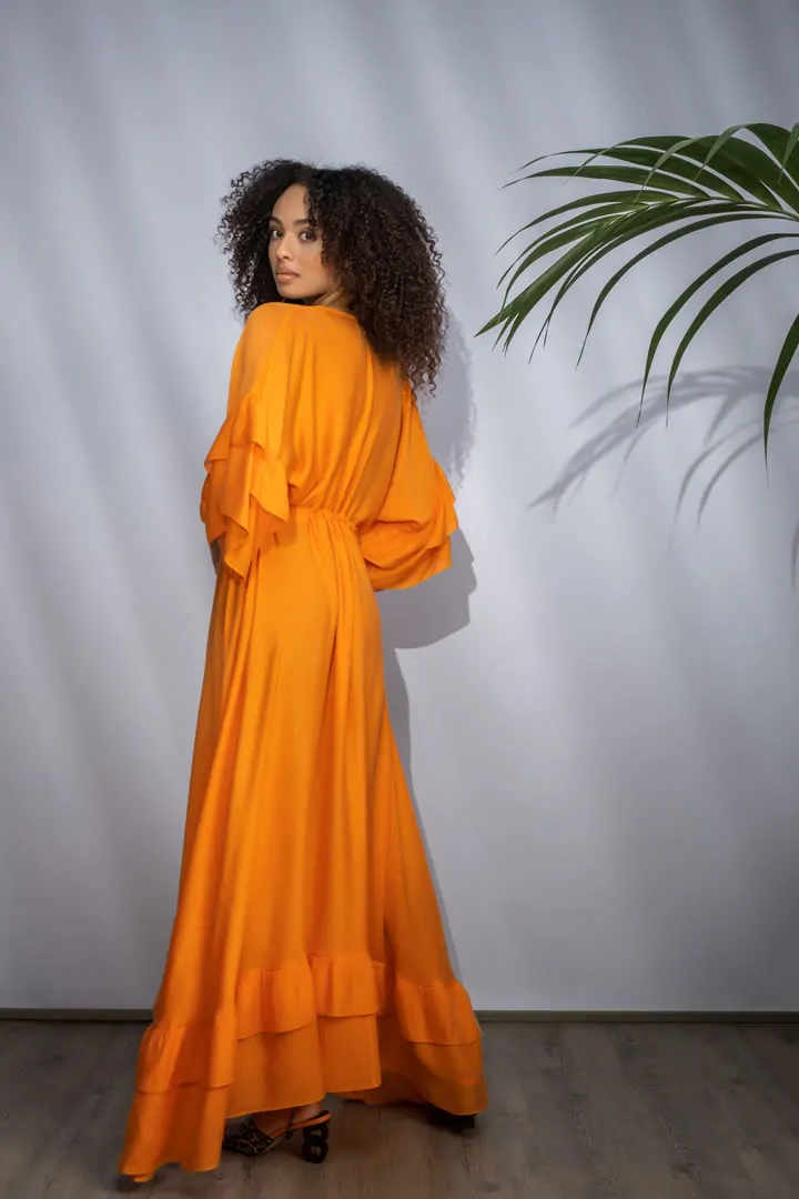 EUPHORBIA DRESS 3 (PEACHY ORANGE)