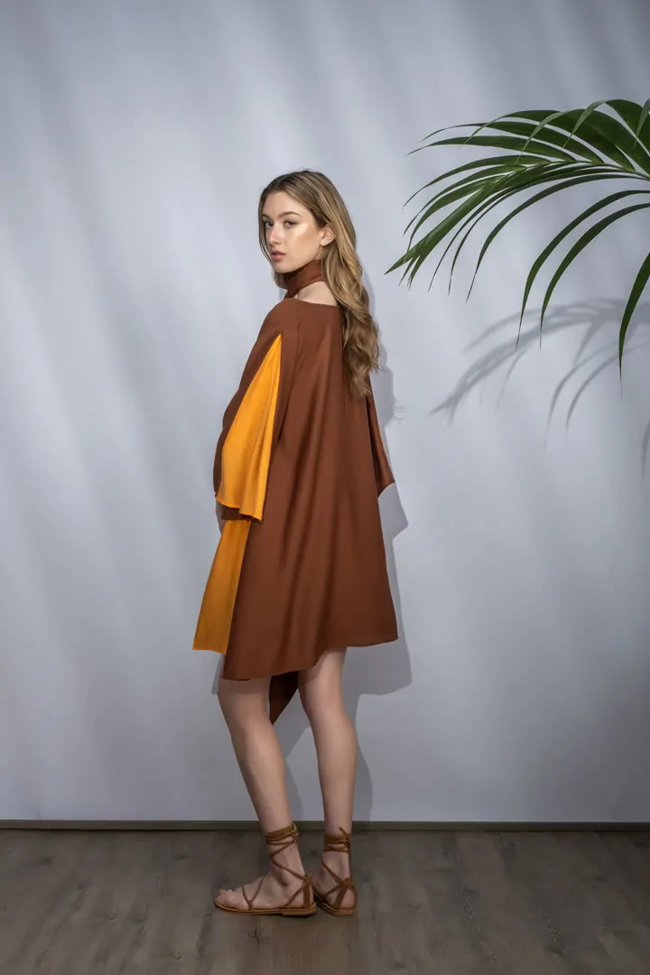 GLADIOLA DRESS 3 (NUT BROWN)