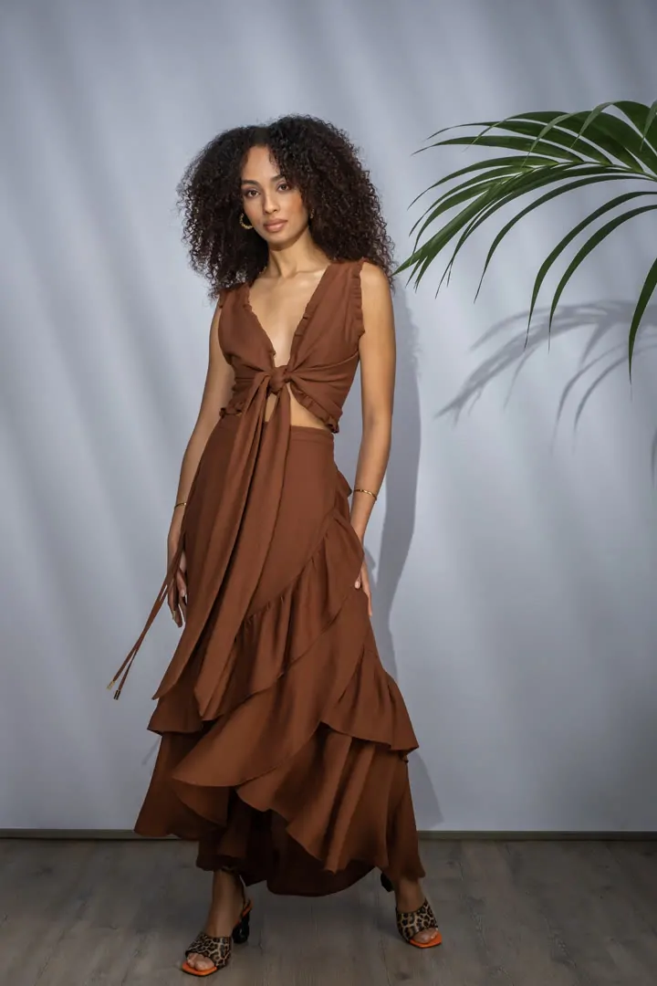 PAVONIA TOP 1 (NUT BROWN)