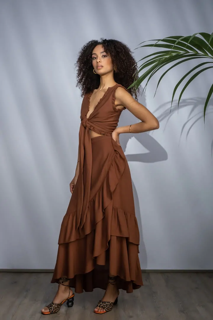 PAVONIA TOP 2 (NUT BROWN)