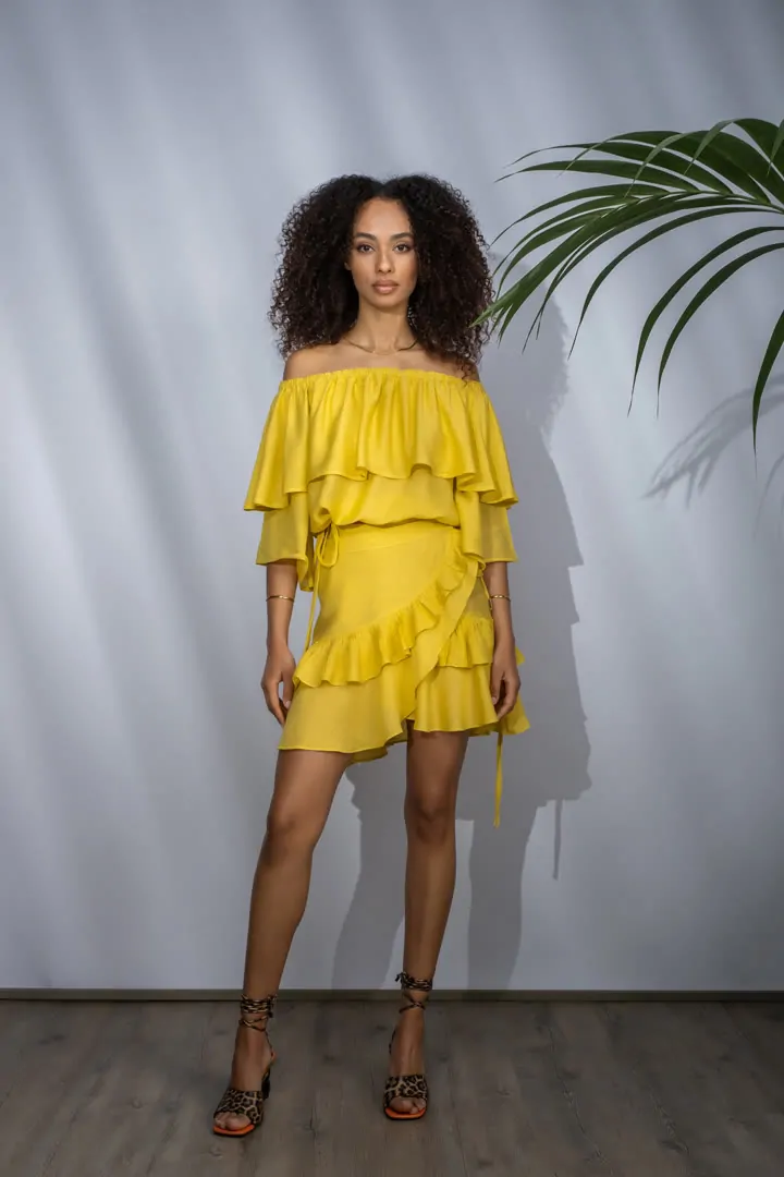 SILKY OAK SKIRT 1 (BLOOMING YELLOW)