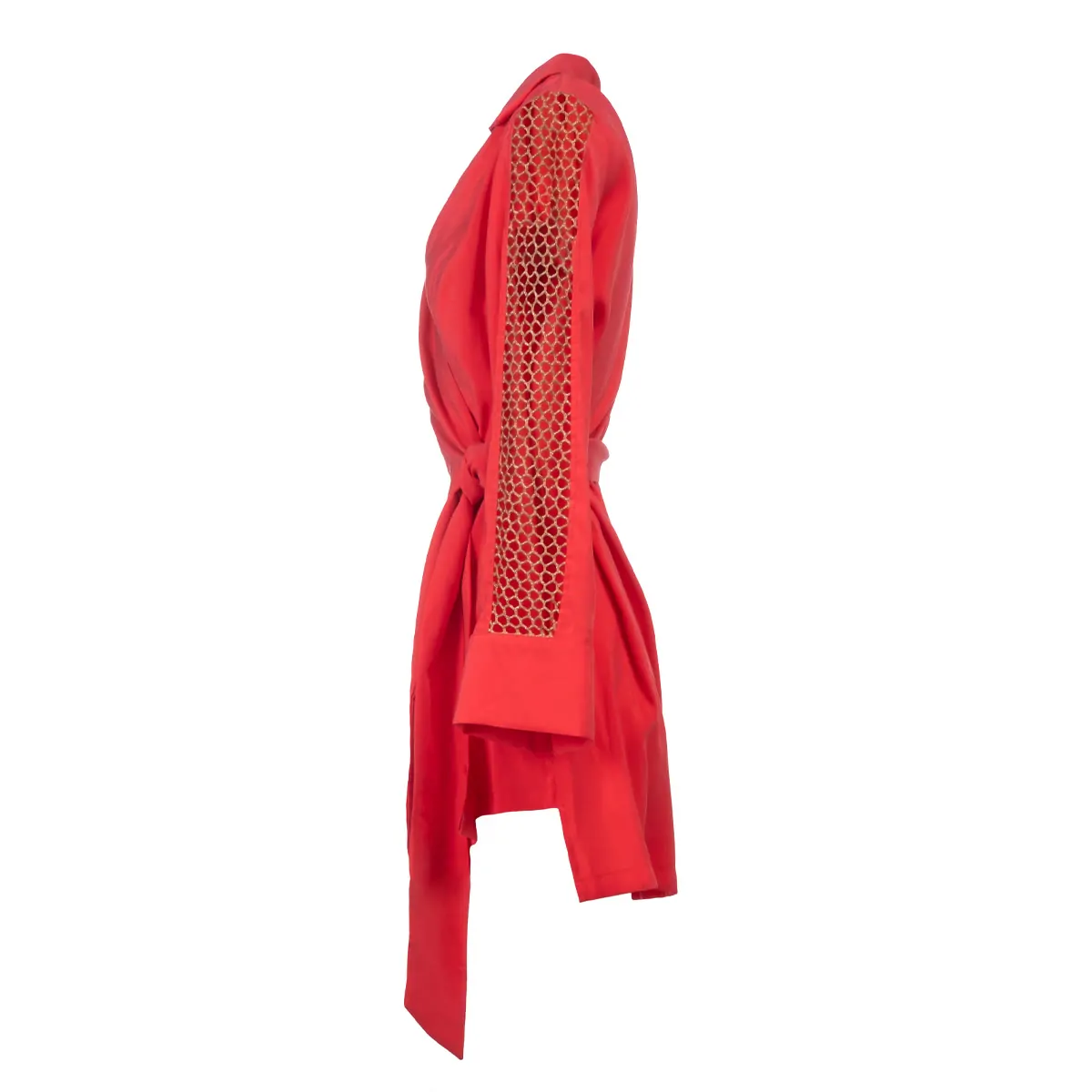 ALLEGRA SHIRT DRESS – BLISS RED 2