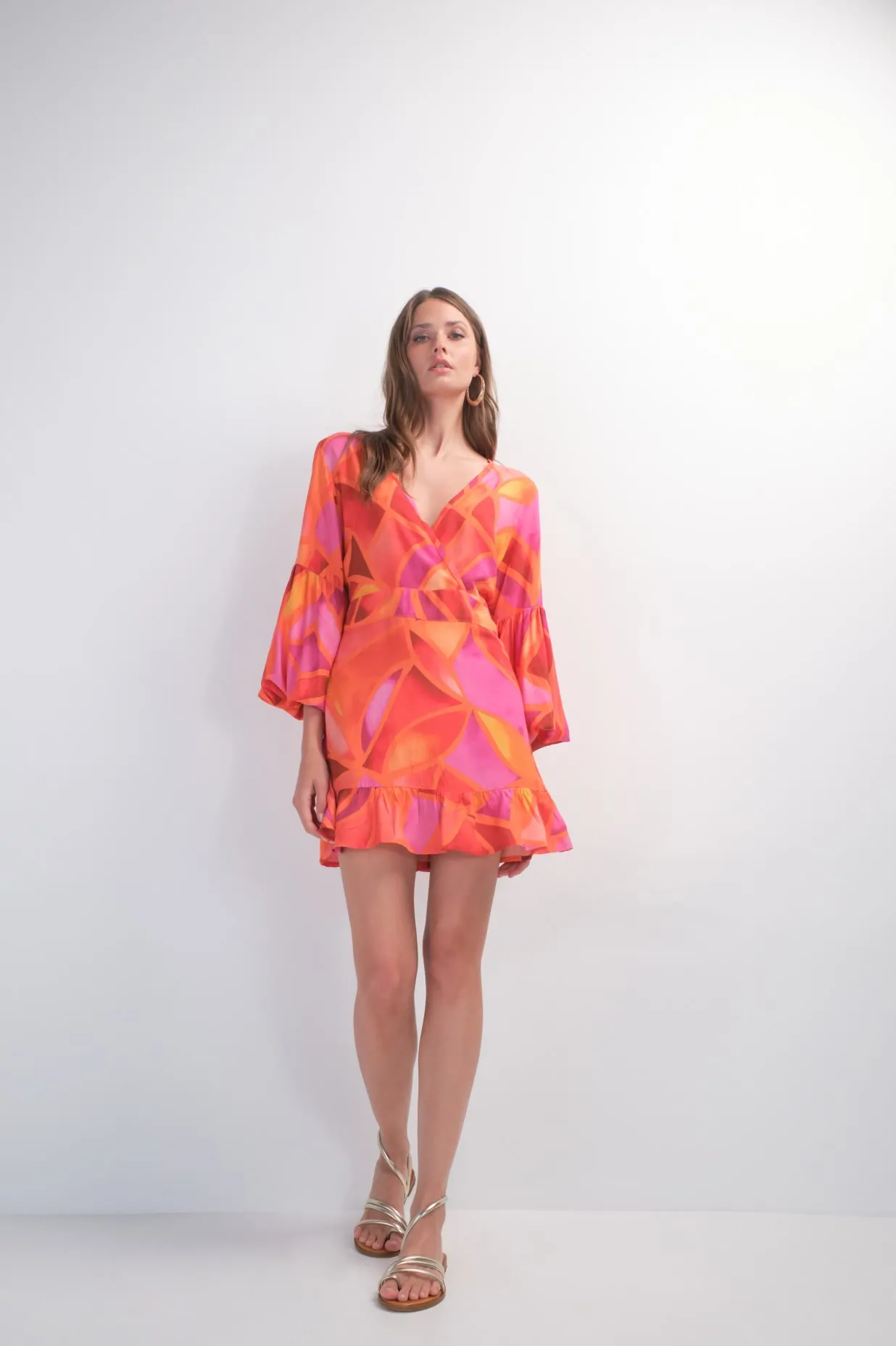 Alessia Dress (mosaic red) 1