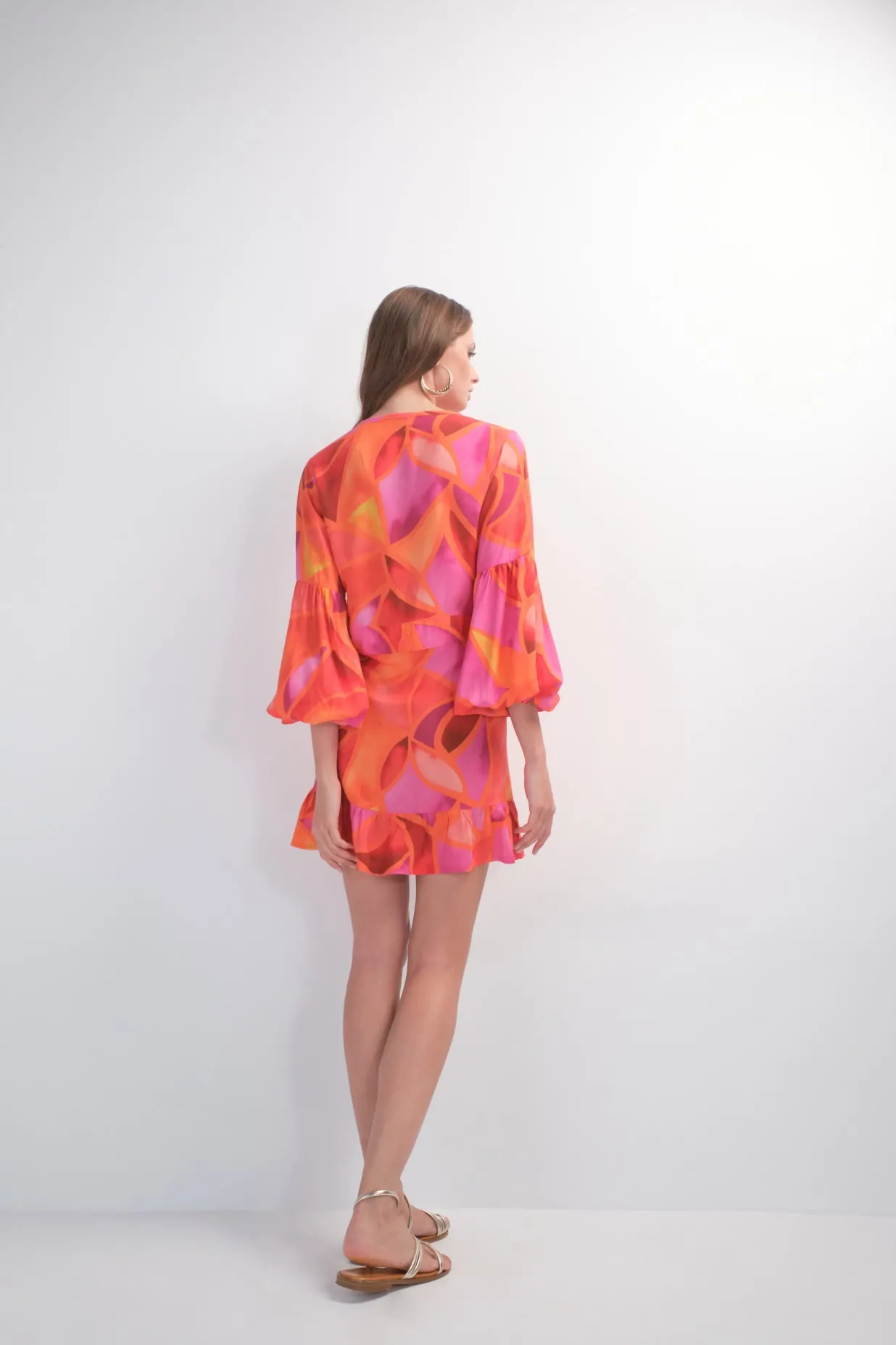 Alessia Dress (mosaic red) 3