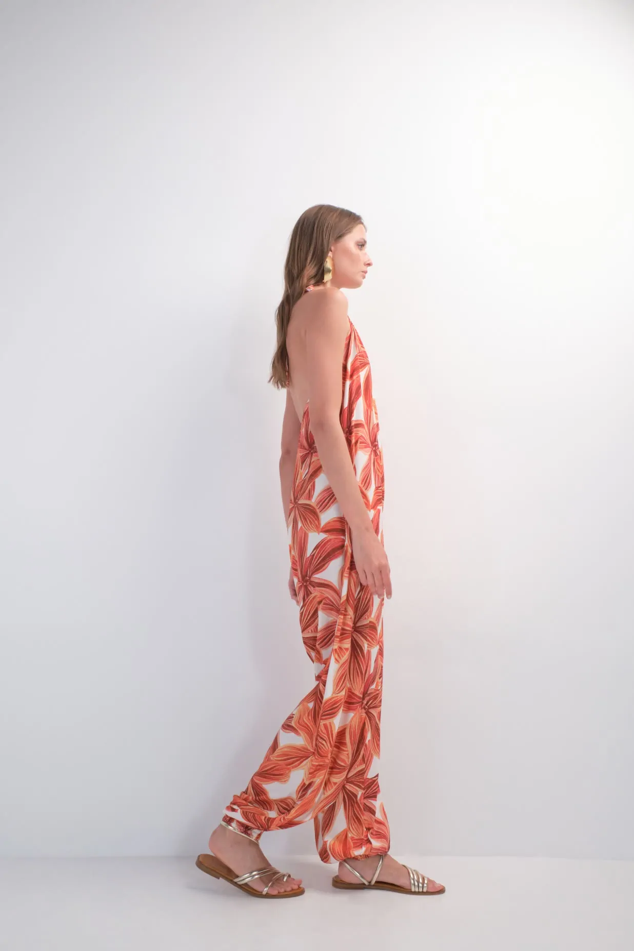 Aurora jumpsuit (flora orange) 2