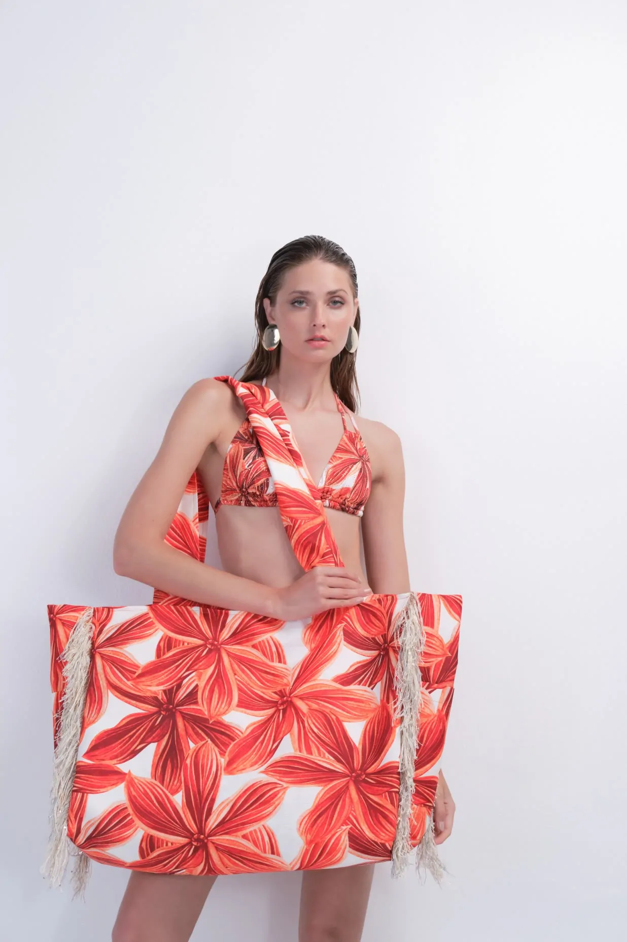 Cecilia bag (flora orange) 1