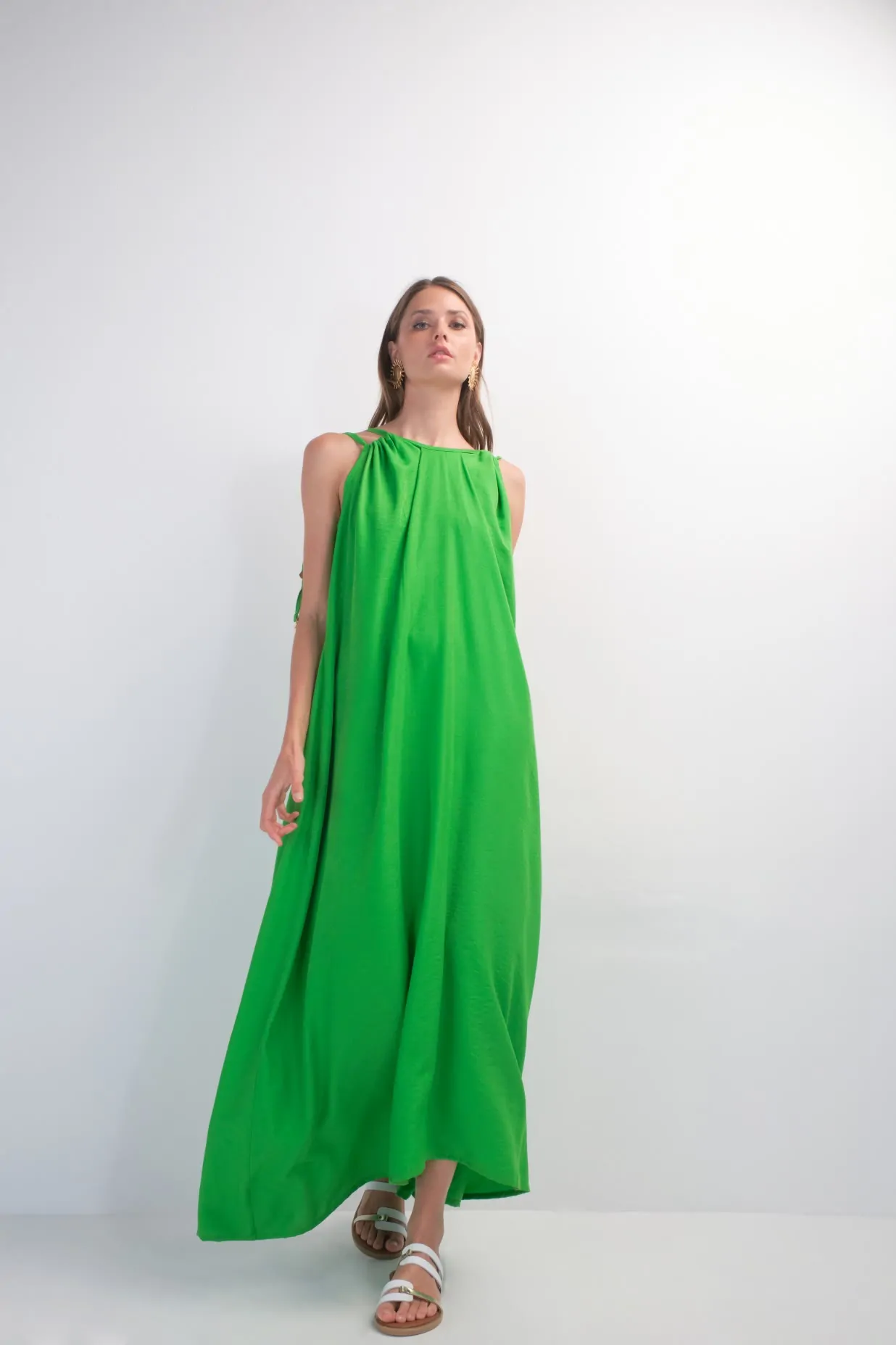 Chiara Dress spicy green) 1