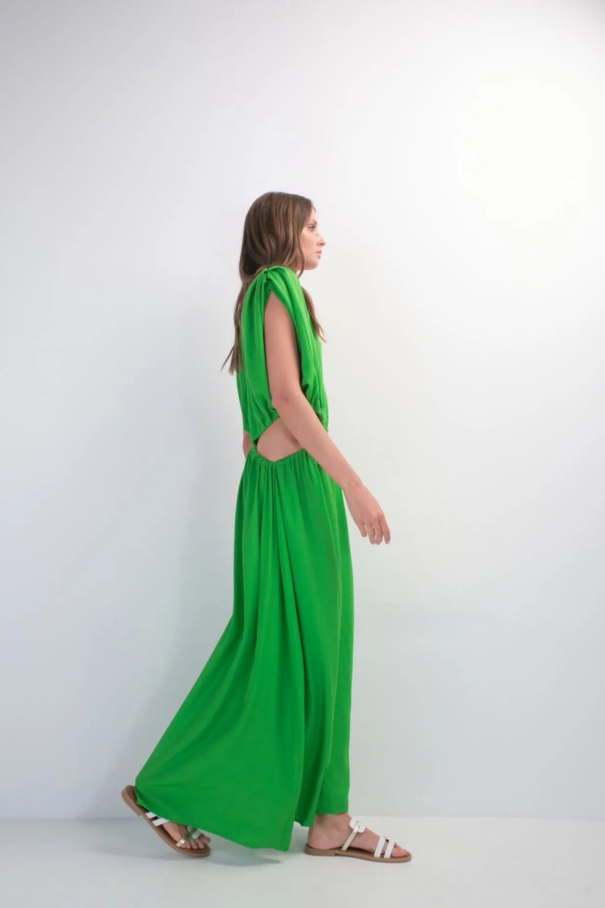 Giulia dress (spicy green) 2