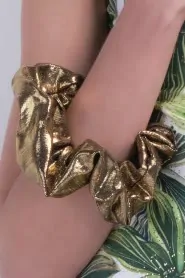 Leontina scrunchie (luxe gold) 1