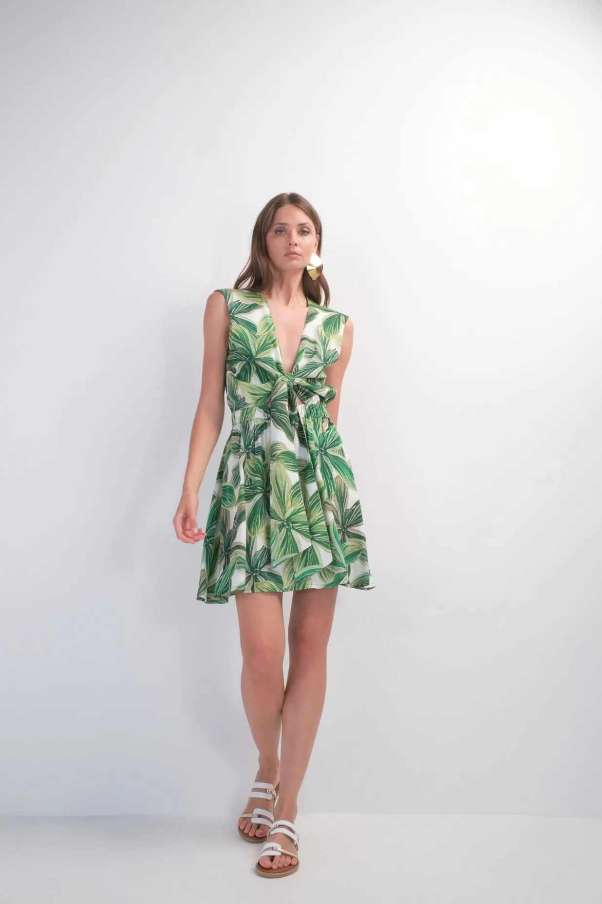 Narcisa Dress (flora green) 1