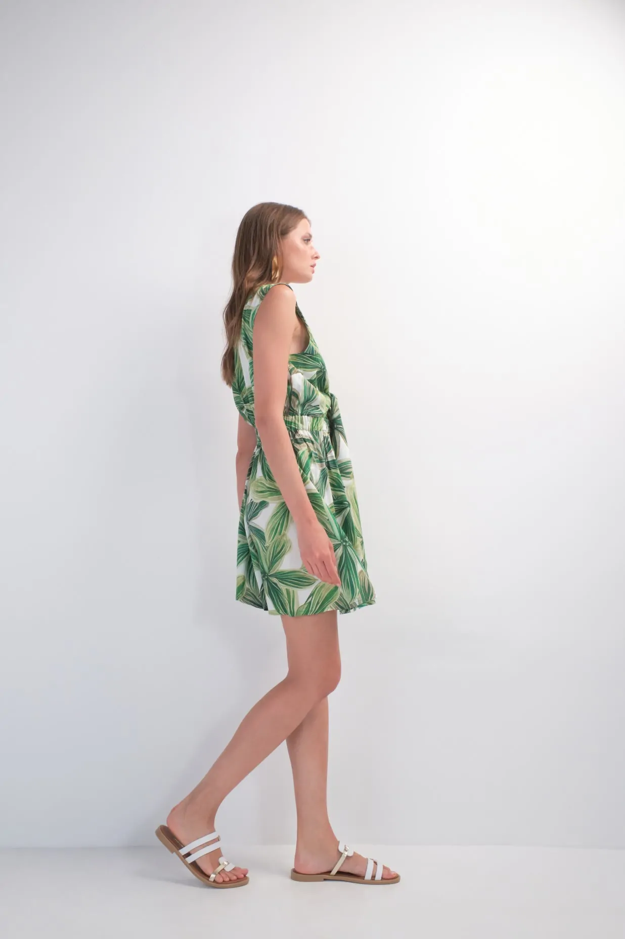 Narcisa Dress (flora green) 2