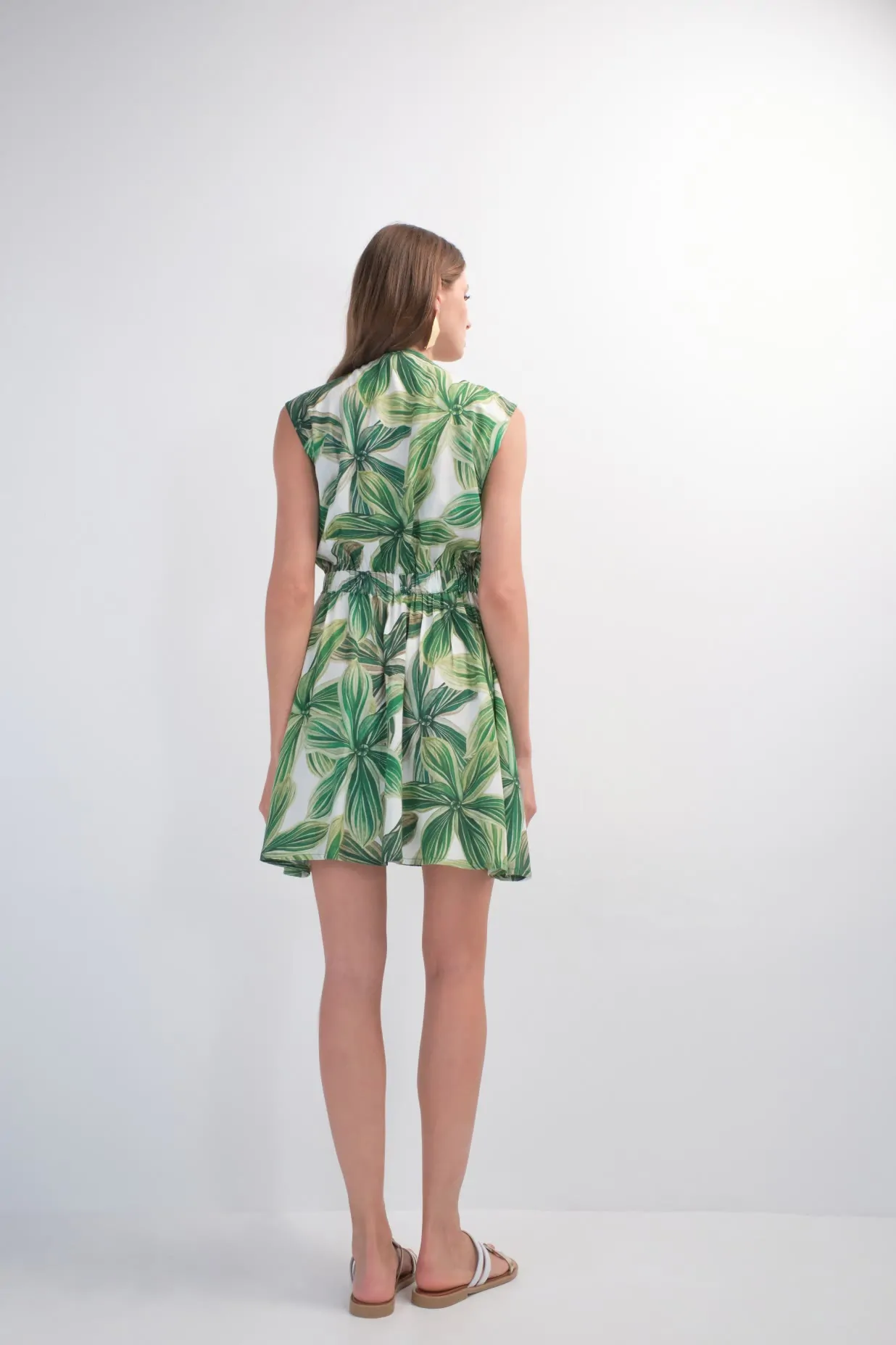 Narcisa Dress (flora green) 3