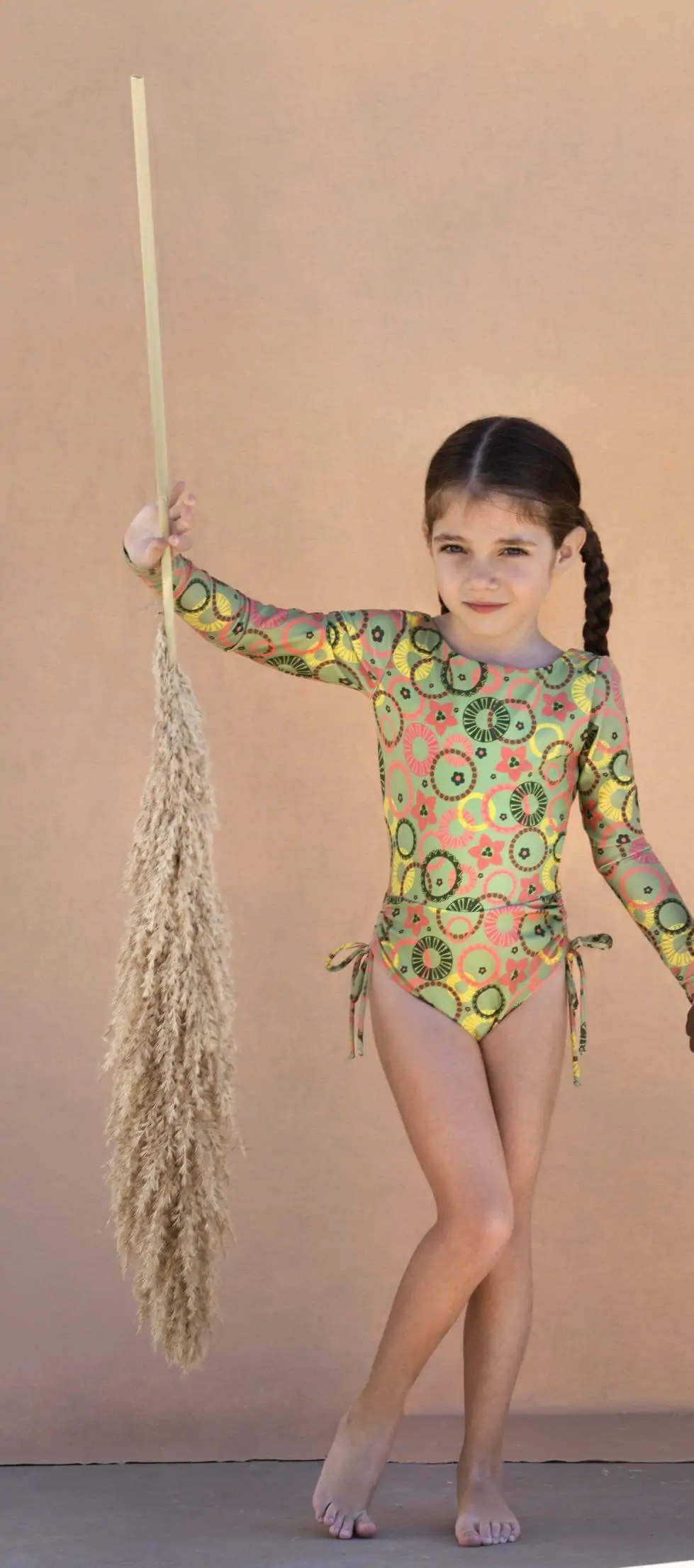 GIRL’S TALA ONE PIECE – ANTIQUE GREEN (1) GIRL’S TALA ONE PIECE – ANTIQUE GREEN (1)