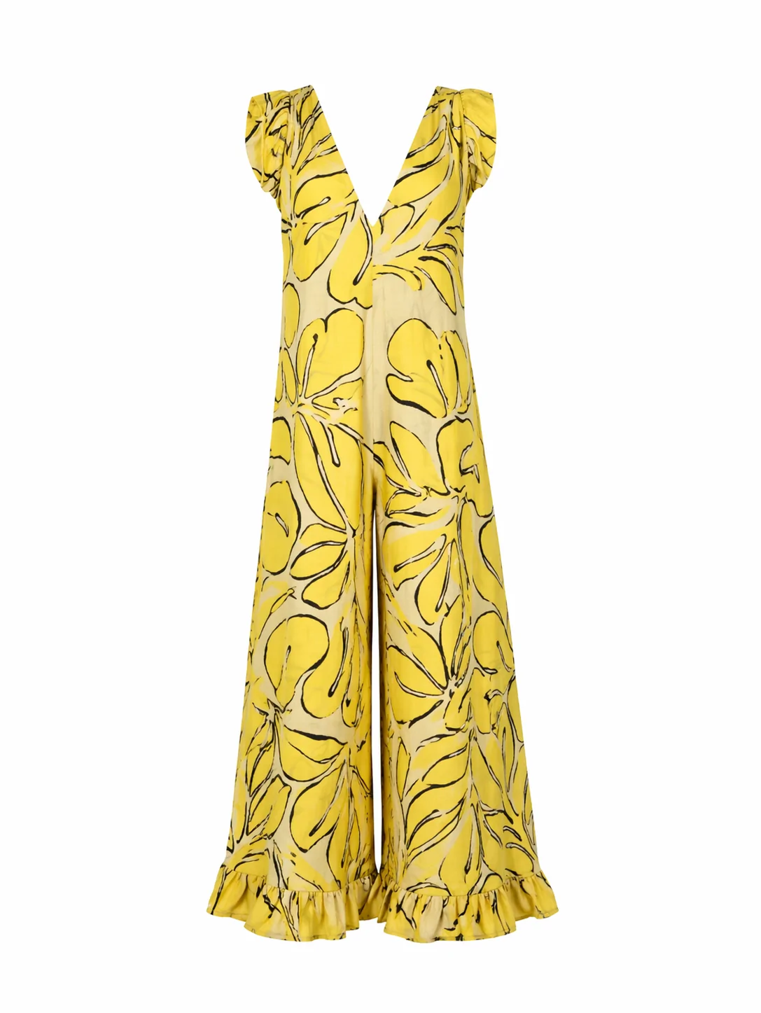 LYDIA JUMPSUIT- RUSTIQUE YELLOW LYDIA JUMPSUIT- RUSTIQUE YELLOW