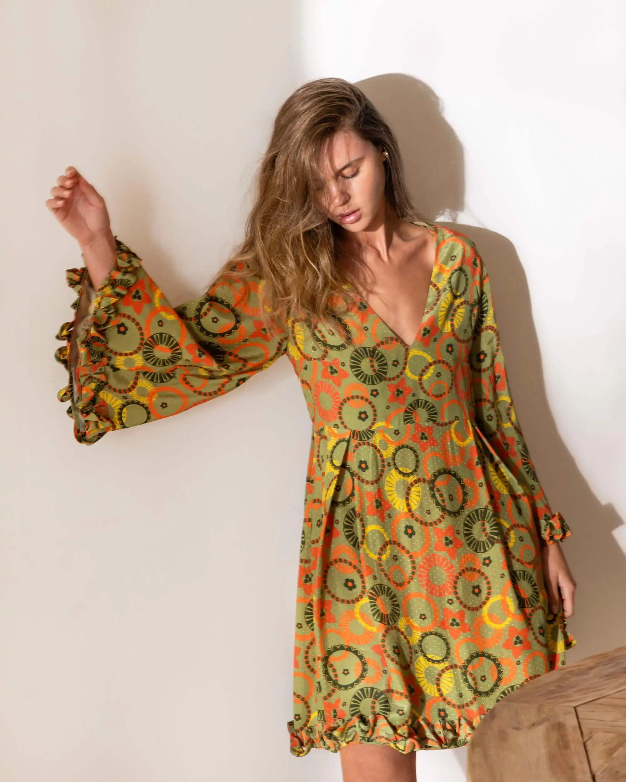 MILA DRESS – ANTIQUE GREEN (1) MILA DRESS – ANTIQUE GREEN (1)