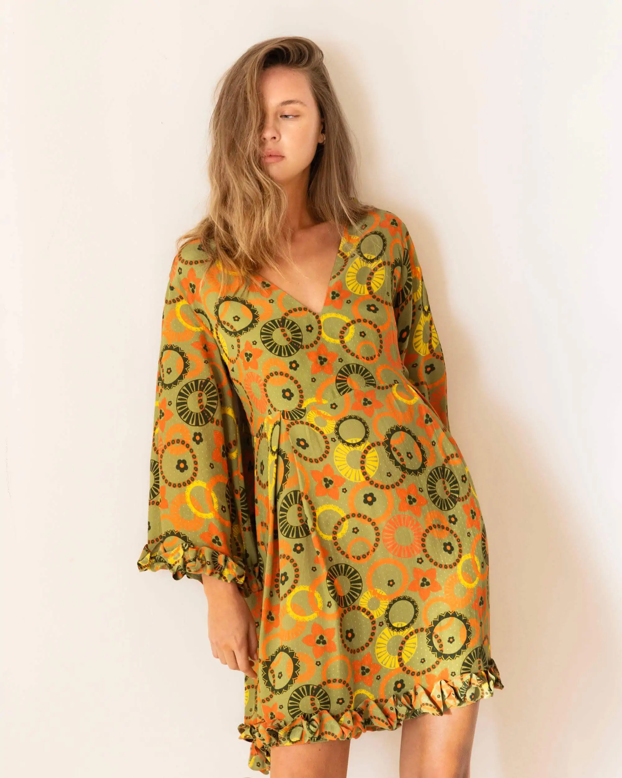 MILA DRESS – ANTIQUE GREEN (2) MILA DRESS – ANTIQUE GREEN (2)